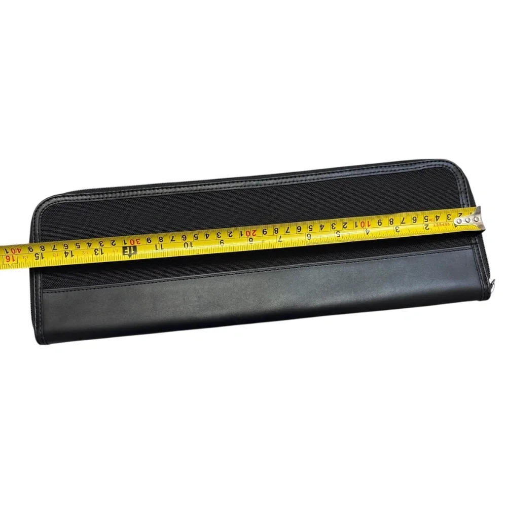 TUMI black zippered travel organizer / document holder